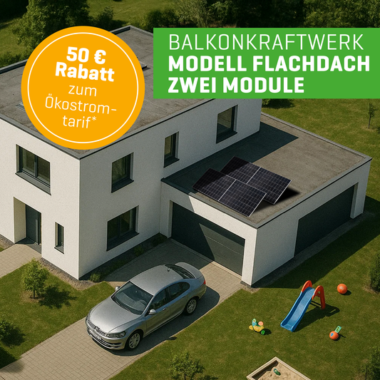 Flachdach – 2 Module