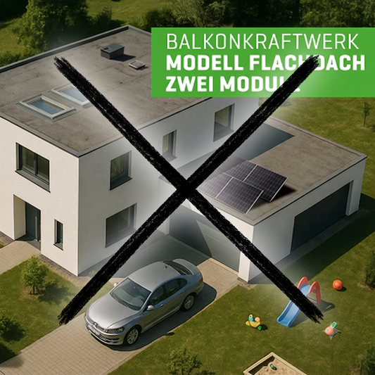 Flachdach – 2 Module