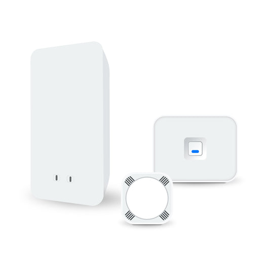 Paketbild Klimagerätesteuerung Premium. Gateway, Multisensor und IR Controller.